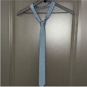 Express Teal & Blue Striped Necktie | Excellent Condition | Menswear Staple!